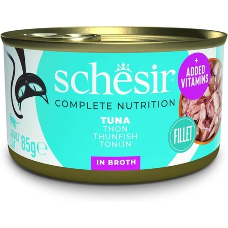 Schesir Tuna Natural - wet food for cat 85 gr.