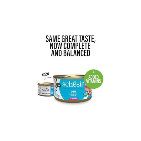 Schesir Tuna Natural - wet food for cat 85 gr.