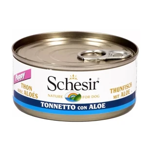 Schesir Puppy thon avec aloès - nourriture humide pour chiots 150 gr.