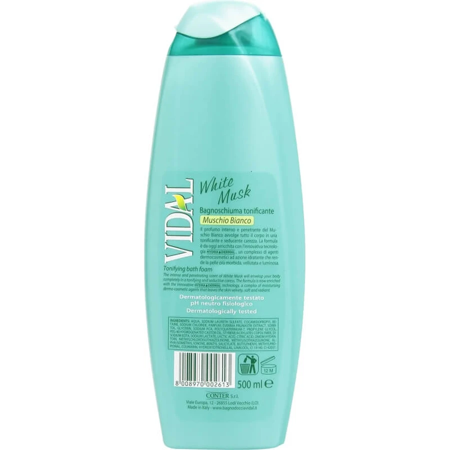 Vidal Weißer Moschus - belebendes Bad 500 ml