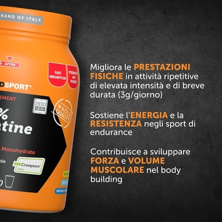100% creatine 500 g - supplement voor lichamelijke activiteit'lichamelijke activiteit