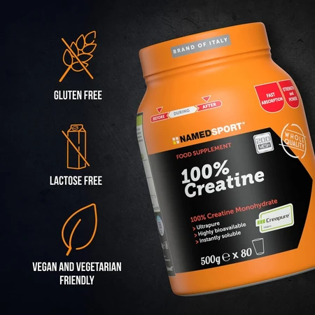 100% creatine 500 g - supplement voor lichamelijke activiteit'lichamelijke activiteit