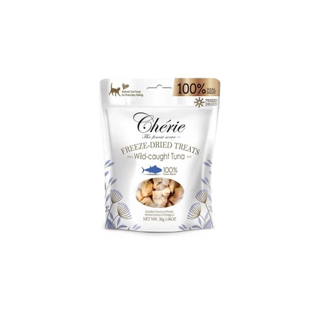 Cherie gevriesdroogde traktaties - wilde tonijn kattensnacks 30 gr.