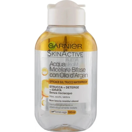 Garnier skin active - tweefasig micellair water met arganolie 100 ml