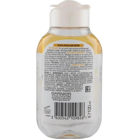 Garnier skin active - tweefasig micellair water met arganolie 100 ml