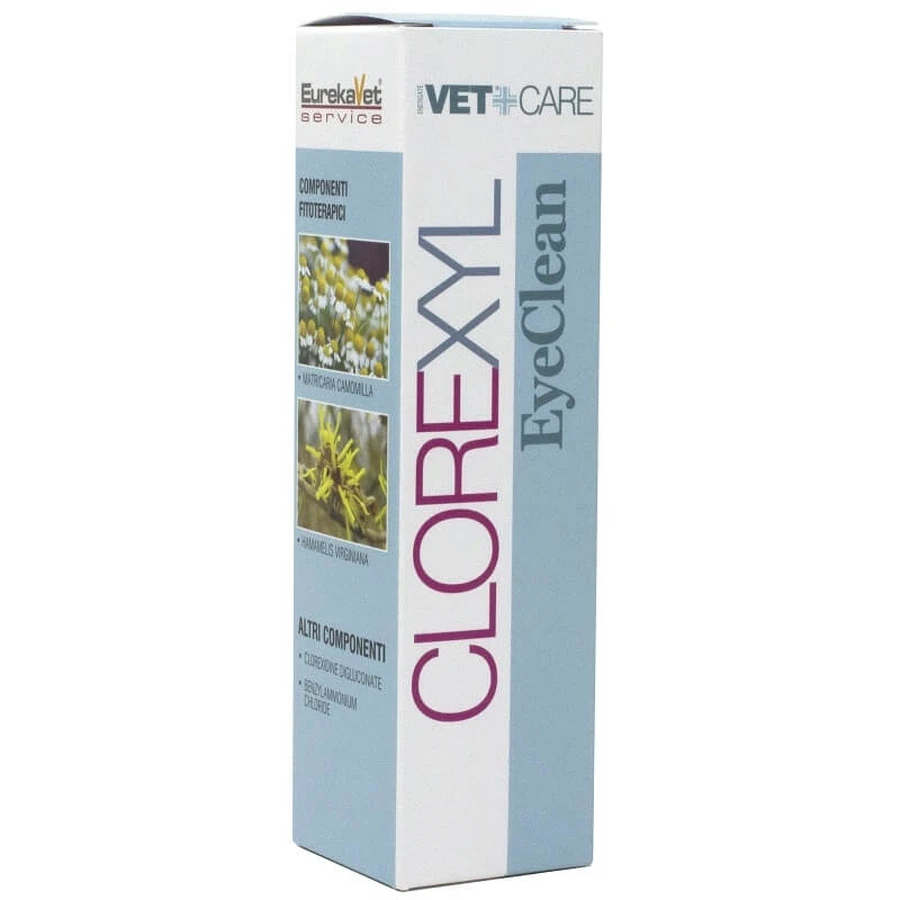 Eurekavet Clorexyl eyeclean - solución limpiadora calmante para ojos y zona periocular 80 ml
