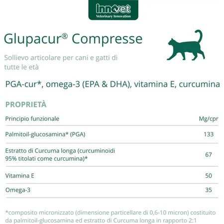 Innovet Glupacur 30 comprimidos - pienso complementario para perros y gatos (envase abollado)