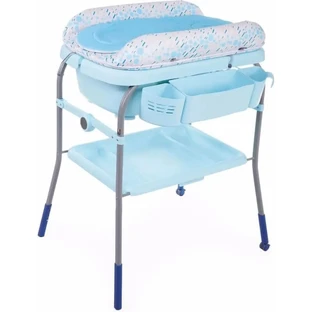 Chicco cuddle &amp; bubble baby luiertafel oceaan blauwe kleur