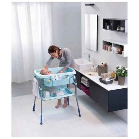 Chicco cuddle &amp; bubble baby luiertafel oceaan blauwe kleur