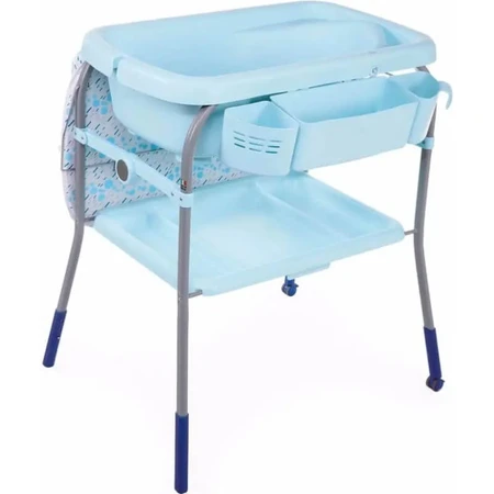 Chicco cuddle &amp; bubble baby luiertafel oceaan blauwe kleur