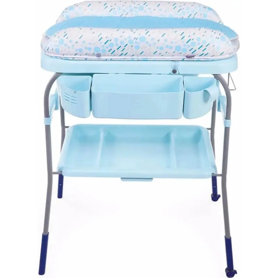 Chicco cuddle &amp; bubble baby luiertafel oceaan blauwe kleur
