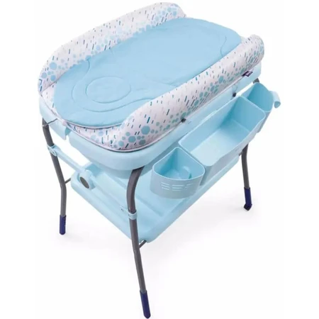 Chicco cuddle &amp; bubble baby luiertafel oceaan blauwe kleur