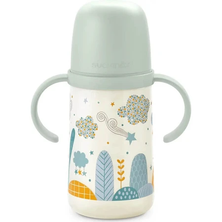 Suavinex dreams - botella antigoteo con asas 270 ml - azul claro