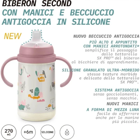 Suavinex dreams - botella antigoteo con asas 270 ml - azul claro