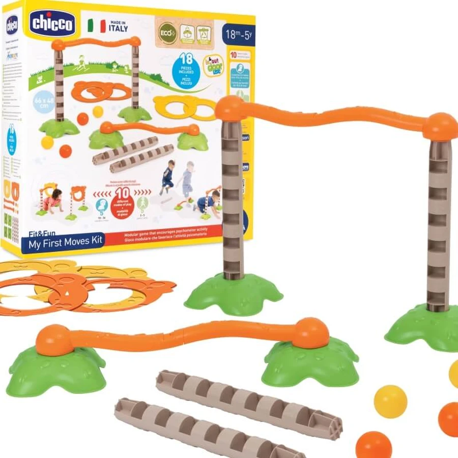 Chicco kit prime mosse - play kit for the development of motor skills 18m+