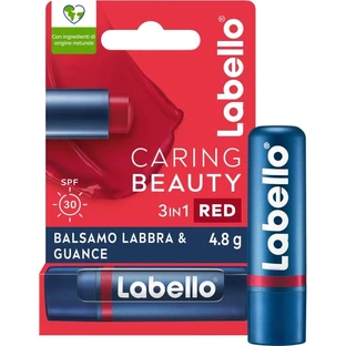 Labello caring beauty spf30 - bálsamo labial 3en1 - rojo