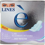 Les lignes sont - 8 tampons à flux normal avec des ailes