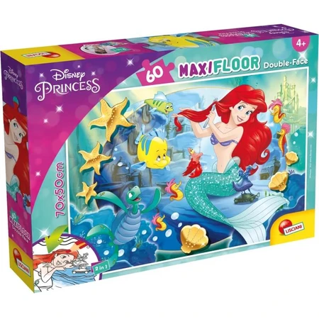 Lisciani Maxipuzzle doppelseitig 60 Teile Meerjungfrau