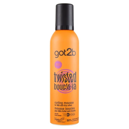 Got2b Twisted - krulmousse met anti-kruldefinitie en hittebescherming 250 ml