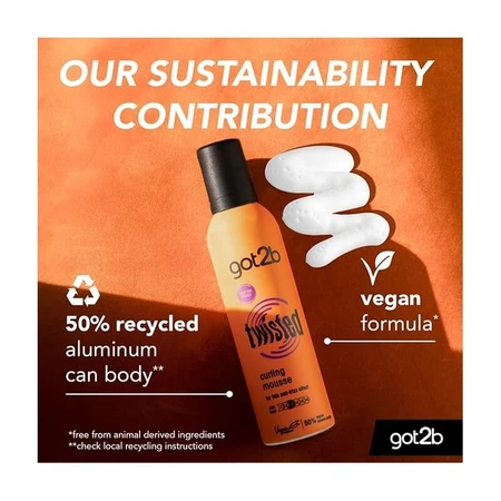 Got2b Twisted - krulmousse met anti-kruldefinitie en hittebescherming 250 ml