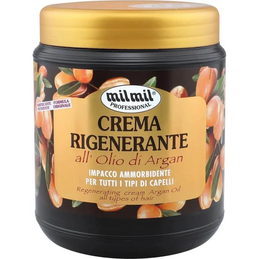 Mil mil Crème capillaire régénératrice à l' ; huile d'argan 1000 ml