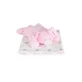 Cangaroo Newborn gift set - soft fleece blanket and pink teddy bear pillow