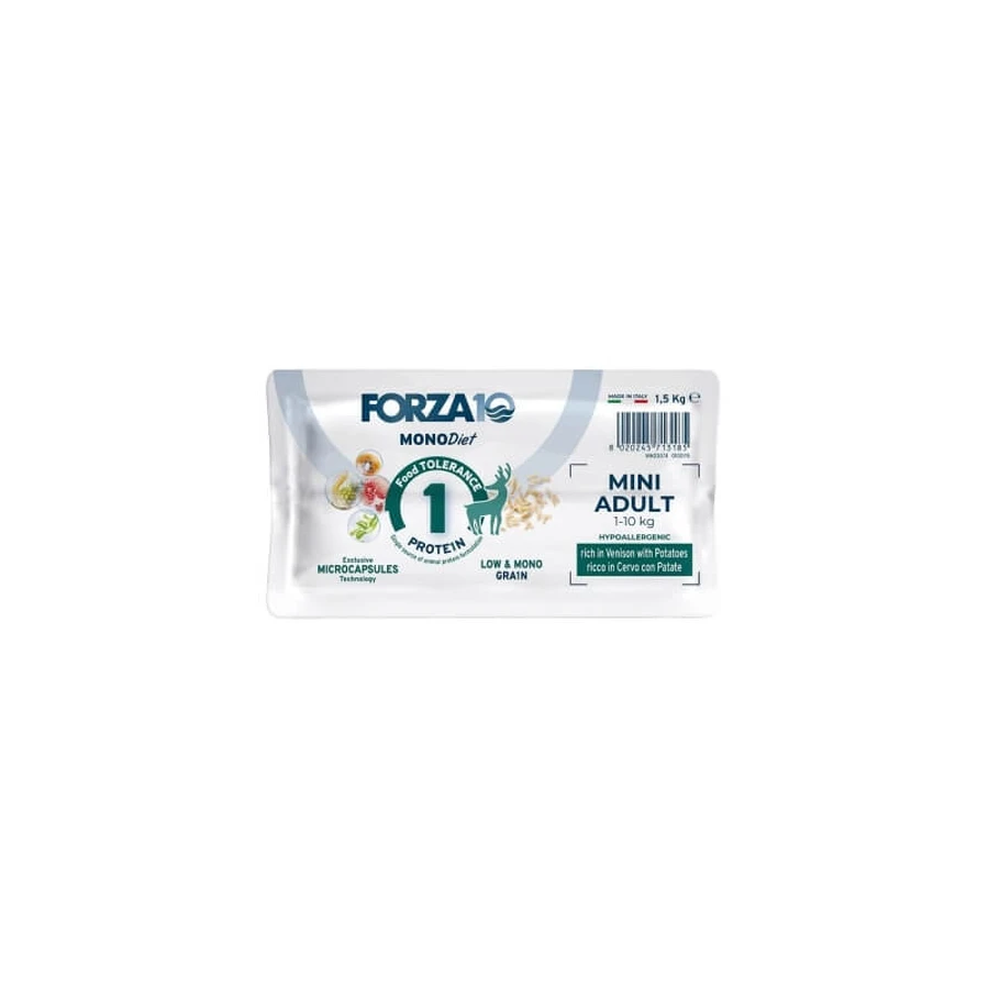 Forza10 Forza 10 dog mono diet adult mini deer potatoes - volledige dieetvoeding voor honden met intoleranties 1,5 kg