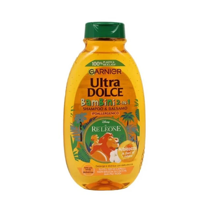Garnier ultra sweet - children 2 in 1 - apricot &amp; cotton flowers shampoo 250 ml