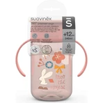 Suavinex 360° vaso entrenamiento bosque - 12m+ 340ml vaso rosa con asas