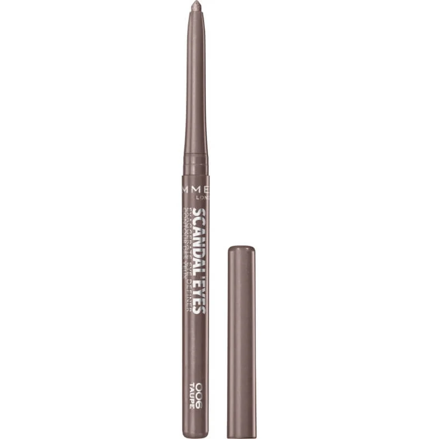 Rimmel scandaleyes exaggerate - waterproof automatic eye pencil no. 006 taupe