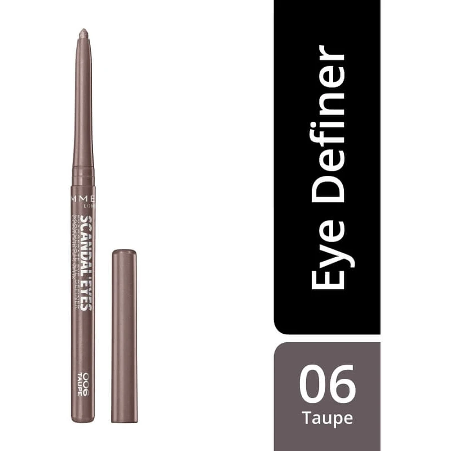 Rimmel scandaleyes exaggerate - waterproof automatic eye pencil no. 006 taupe