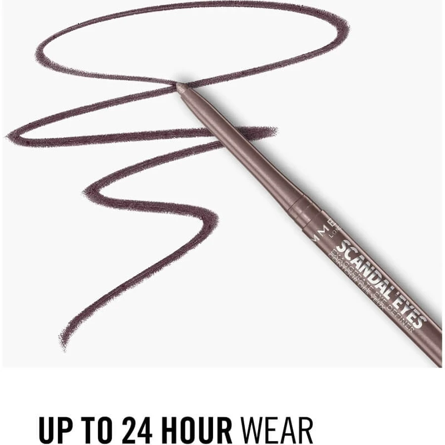 Rimmel scandaleyes exaggerate - waterproof automatic eye pencil no. 006 taupe