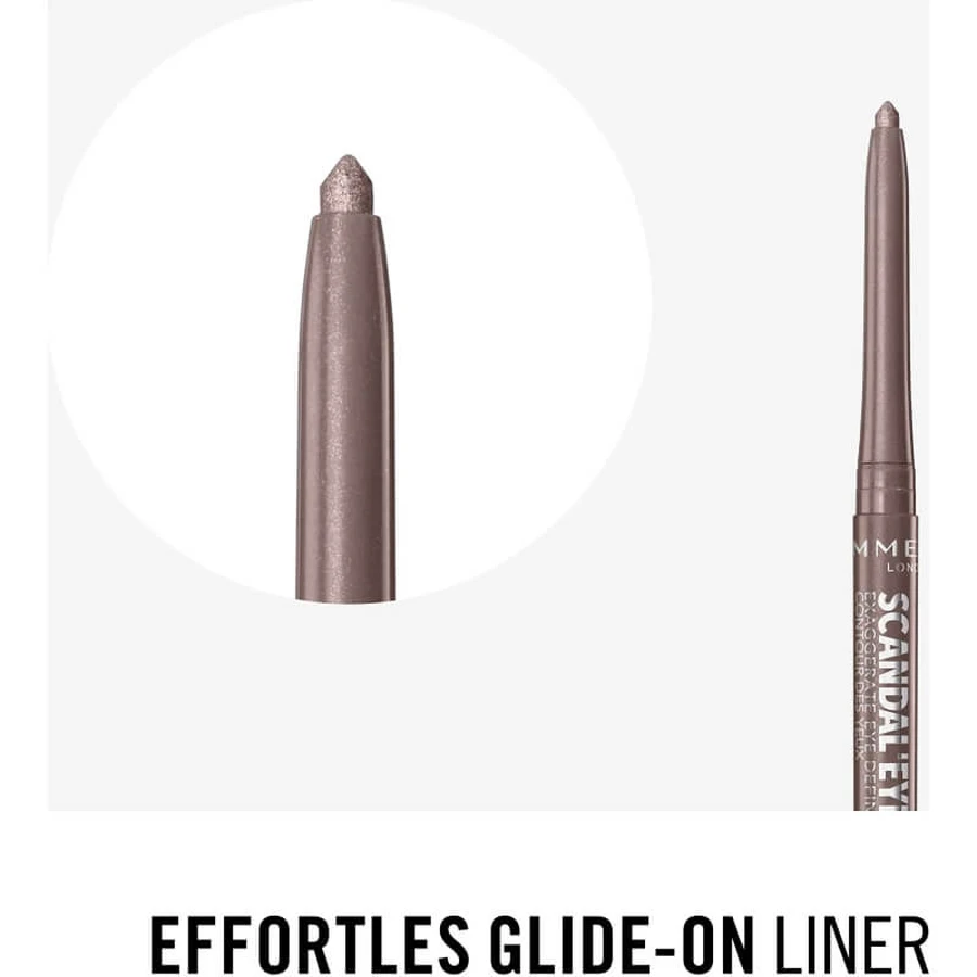 Rimmel scandaleyes exaggerate - waterproof automatic eye pencil no. 006 taupe
