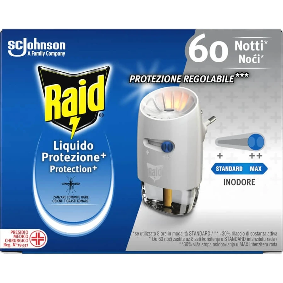 Raid Liquid Protection+ - electric diffuser + 60-day refill