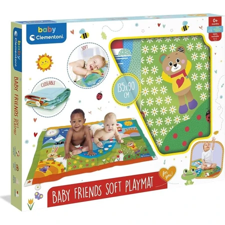 Clementoni Baby friends soft playmat 0+m - mat assorted colors
