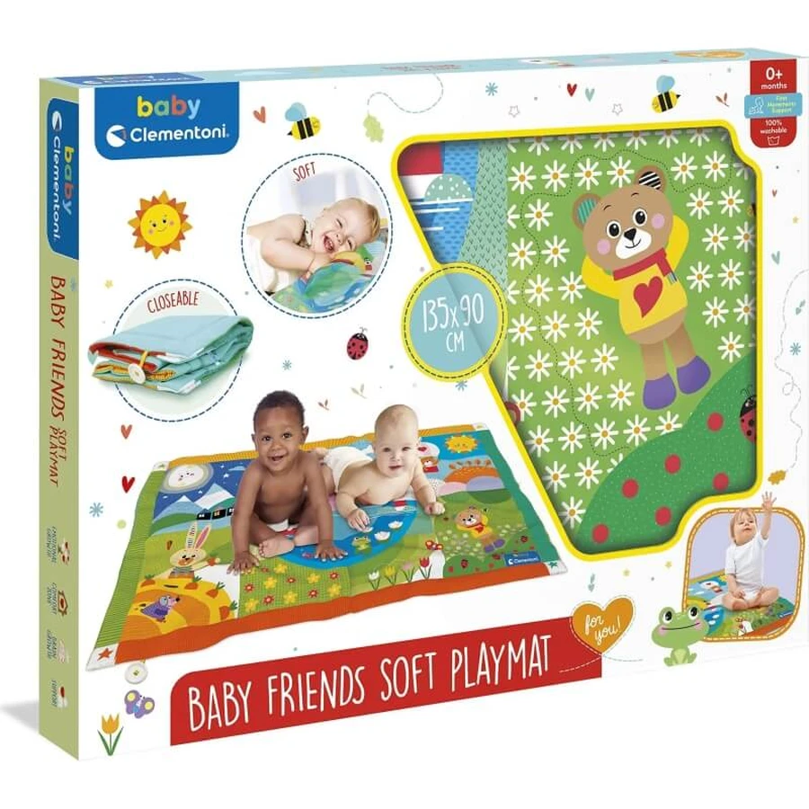 Clementoni Baby friends soft playmat 0+m - mat assorted colors