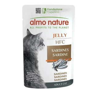Almo nature Hfc gelatina sardinas - comida humeda para gatos adultos 55 gr.