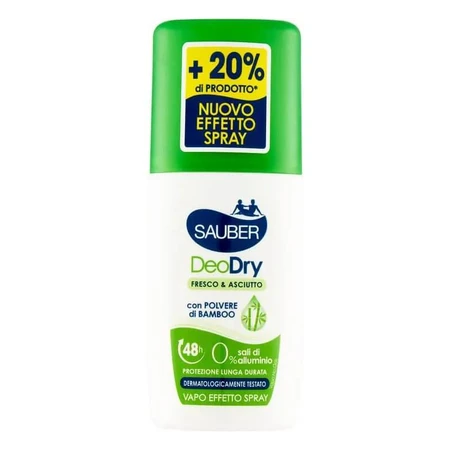 Sauber deodry fresh &amp; dry 48h - desodorante vapor efecto spray 90 ml