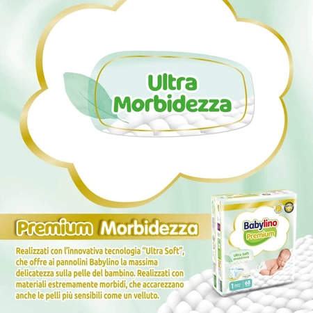 Babylino Premium - 68 luiers maat 1 pasgeboren 2-5 kg