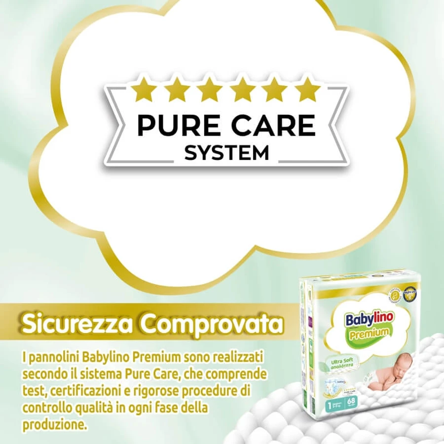 Babylino Premium - 68 luiers maat 1 pasgeboren 2-5 kg