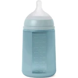Suavinex selection color essence 3m+ - silicone baby bottle 240 ml - water