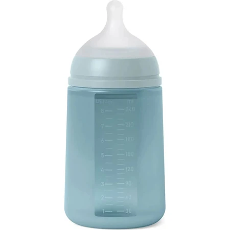 Suavinex selection color essence 3m+ - biberon silicone 240 ml - eau