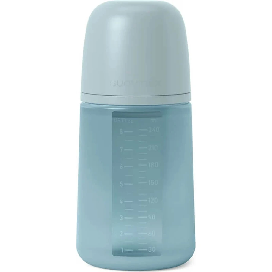 Suavinex selection color essence 3m+ - biberon silicone 240 ml - eau
