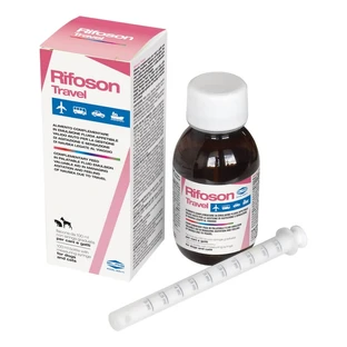 Ecuphar Rifoson viaje - alimento complementario para perros y gatos para la agitación y las náuseas de viaje 100 ml