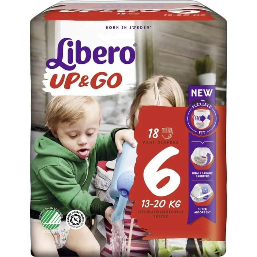 Free Up&amp;go couches taille 6 (13-20 kg) 1 paquet 18 couches