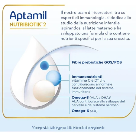Aptamil Nutribiotik 2 - liquid follow-on milk 6-12m bottle 500 ml