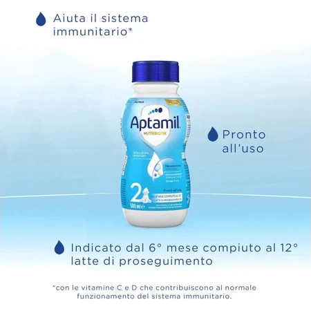 Aptamil Nutribiotik 2 - liquid follow-on milk 6-12m bottle 500 ml