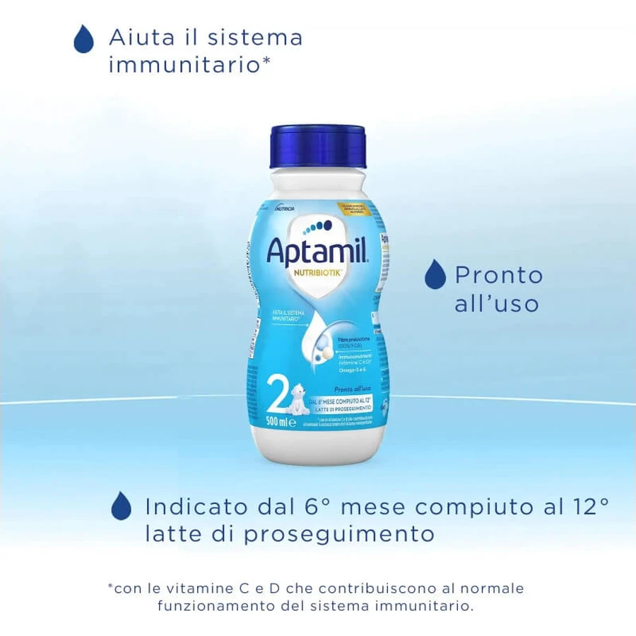 Aptamil Nutribiotik 2 - liquid follow-on milk 6-12m bottle 500 ml