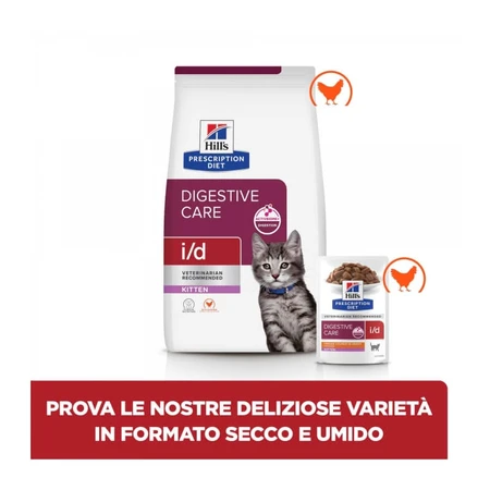 Hill's Prescription diet digestive care i/d kitten met kip - volledige voeding voor kittens 1.5 kg