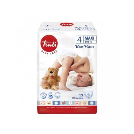 Trudi Trudi puericultura - 12 braguitas pañales talla 4 maxi 8-15 kg